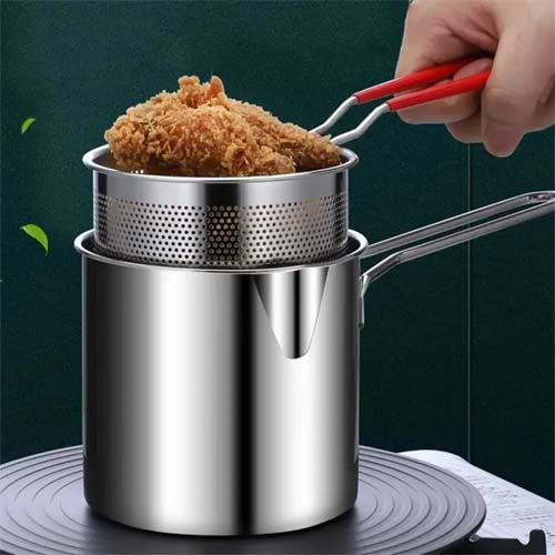 Deep Frying Pot Stainless Steel