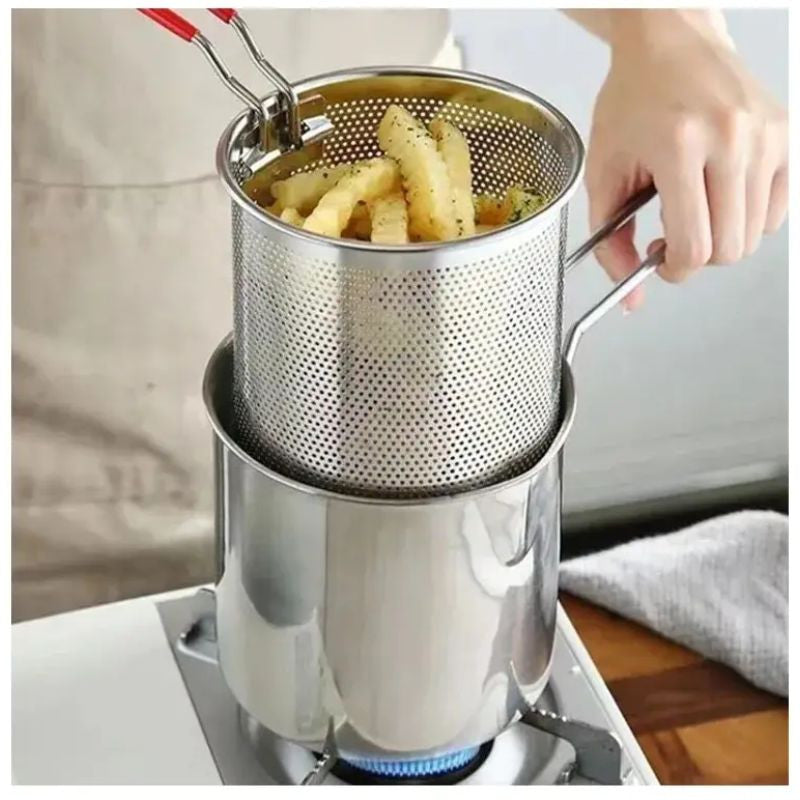 Deep Frying Pot Stainless Steel