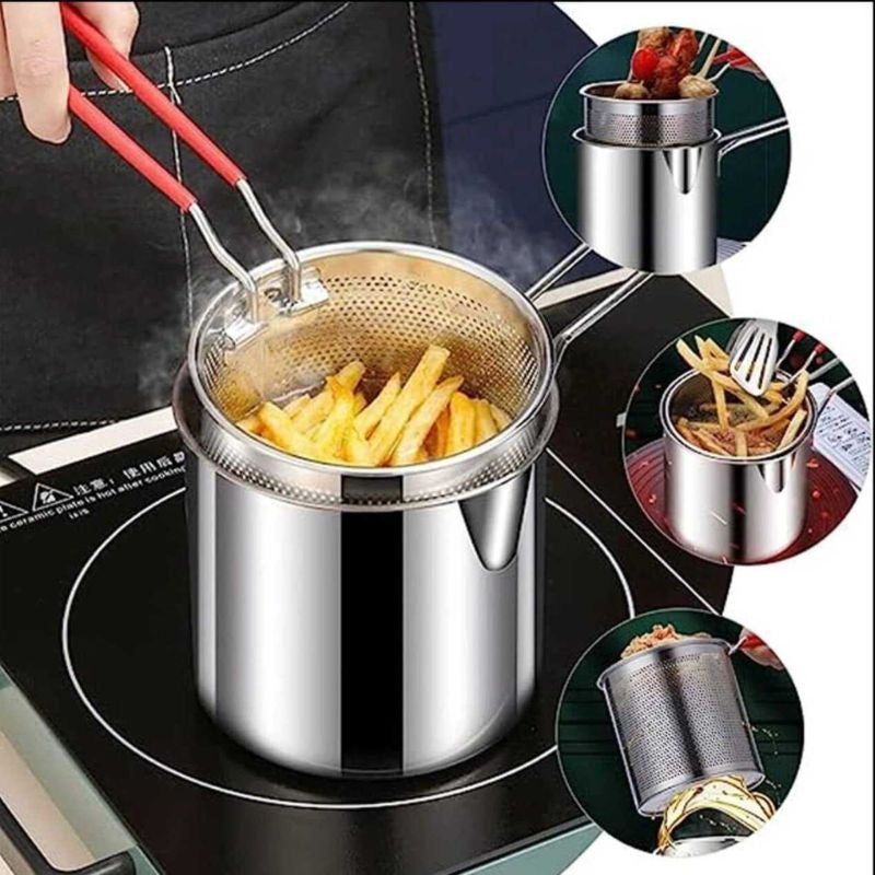 Deep Frying Pot Stainless Steel